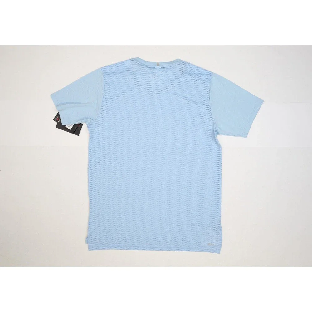 New Balance Shirt Mens Large Blue Athletic 5K REV SS Recycled Polyester Running - Picture 5 of 12